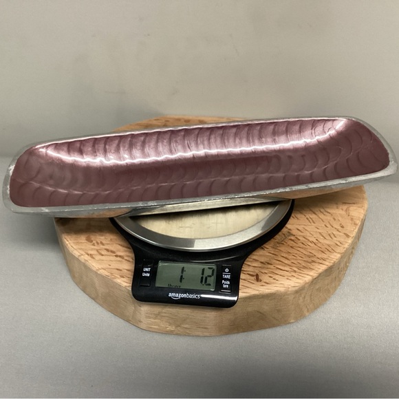 Beautiful Cast Aluminum Serving Tray / Decor Tray / Fruit Tray - Heavy & Solid - Picture 14 of 15